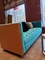 2200*900*800mm Gelaimei Houten Kader Knoop Doorgenaaid Sofa Blue For Living Room