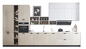 ISO14001 de aangepaste Vastgestelde Acryl Witte Keukenkasten van de Luxe Gelamineerde Keukenkast