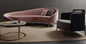 De Zitkamer Sofa Pink Curved Sofa Modern van het Gelaimeihotel met ISO14001