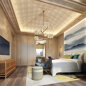 Moderne Houten van het Meubilairreeksen van de Hotelslaapkamer het Fluweelstoffering